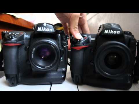 Nikon D3 and D2x shutter sound