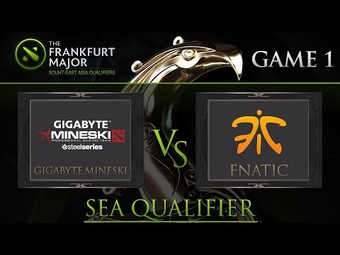 Dota2 : Mineski vs Fnatic Frankfurt Majors South-East Asia Qualifiers Game1 - DUNOO and LON