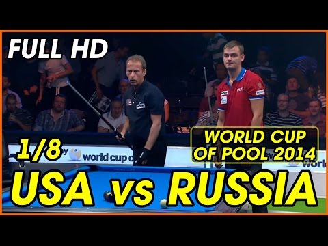 USA vs Russia | 1080p | 2014 World Cup Of Pool 1/8