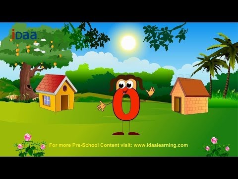 Learn Number 0 (www.idaalearning.com)