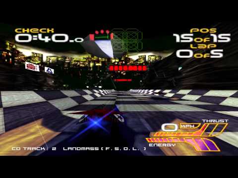 PS1 - Wipeout 2097 - ePSXe 1.7 - 1080p