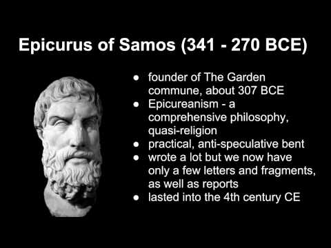 6a Epicurus on happiness and death