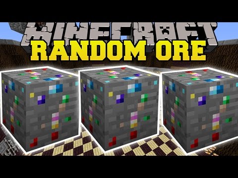 Minecraft: RANDOM ORE MOD (LUCKY ORE THAT CRAFTS UNBELIEVABLE ITEMS!) Mod Showcase