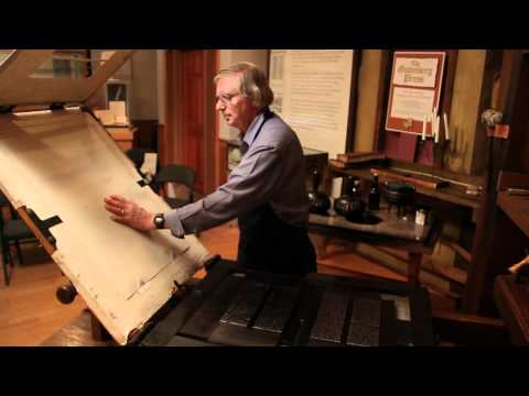 Printing on a Gutenberg Press