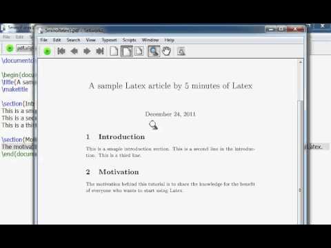 Learn Latex in 5 minutes