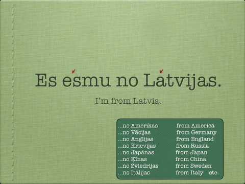 Learn Latvian Language Lesson 2