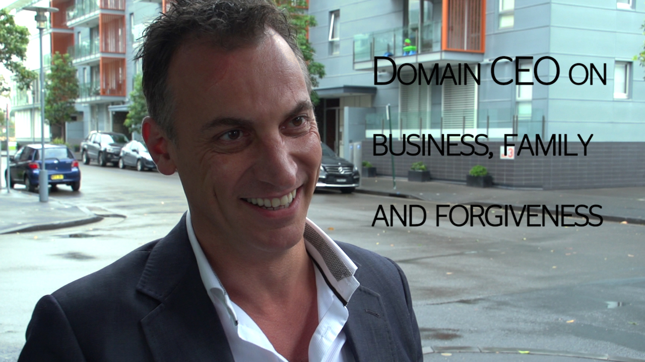 Domain CEO on business, family and forgiveness (Video Thumbnail)