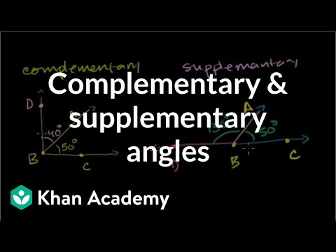 Complementary and Supplementary Angles