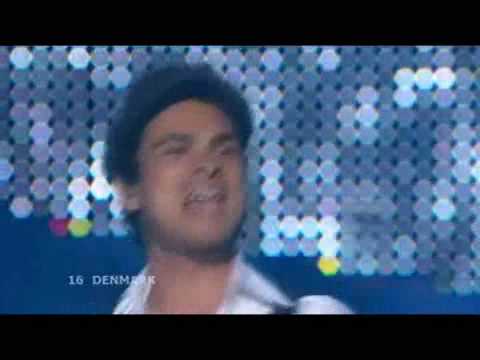 Eurovision 2008 Final Denmark  Simon Mathew - All Night Long