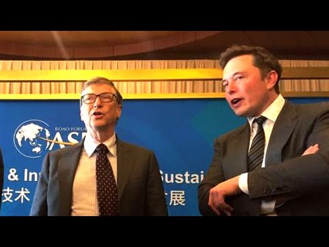 Elon Musk and Bill Gates discuss AI, entrepreneurship and more (2015)