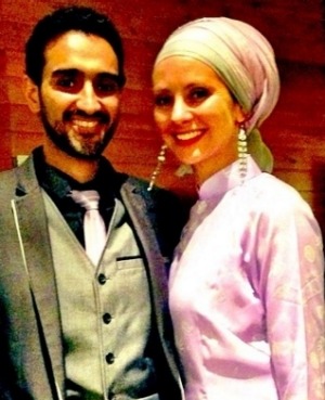 Susan Carland with her husband, Fairfax columnist and host of The Project Waleed Aly.