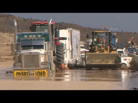 Mudslide buries Calif. highway