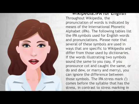 Wikipedia:IPA for English