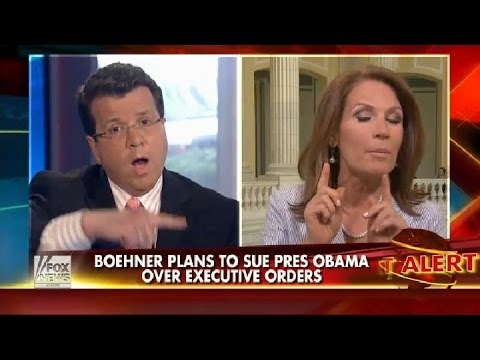 Cavuto Goes After Michele Bachmann for trying to sue Obama - FULL Interview