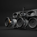 An exploded view of the new Sonos Play 5 wireless speaker with side-firing tweeters.