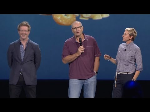 Finding Dory with Ellen & Ed O'Neill in Pixar presentation at D23 Expo 2015