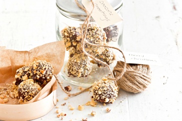 Hazelnut cream truffles