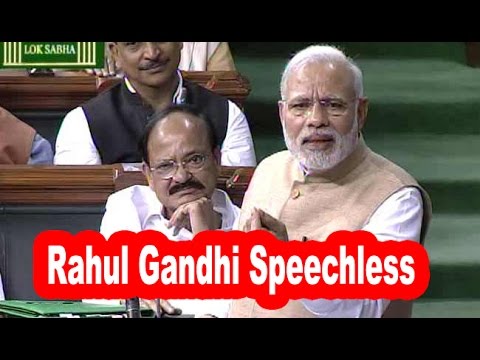 Narendra Modi Rocking Speech Makes DUMB Rahul Gandhi Speechless