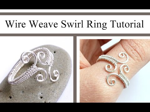 Wire Weaving Jewelry Tutorial : Adjustable Swirl Ring : Wire Wrapped