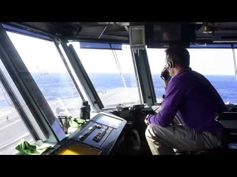 The F-35C Lightning II conducts flight operations aboard USS Dwight D. Eisenhower (CVN 69)