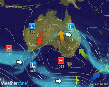 Todays Synoptic weather chart