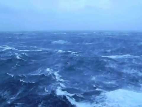 Huge swells in the Gulf of Alaska