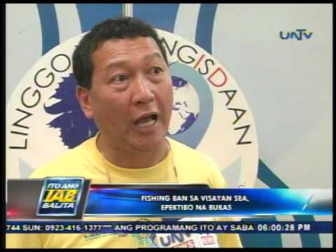 UNTV News: Fishing ban sa Visayan sea, epektibo na bukas (NOV142012)