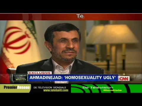 Gay :President Iran Ahmadinejad Slams homosexuality CNN's "Piers Morgan" 9-24-2012