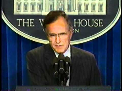 George H.W. Bush Press Conference On Iraq & Kuwait - Nov. 8, 1990