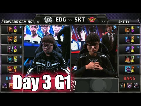 Edward Gaming vs SK Telecom T1 | Day 3 Game 1 Group C S5 World Championship 2015 | EDG vs SKT D3G1