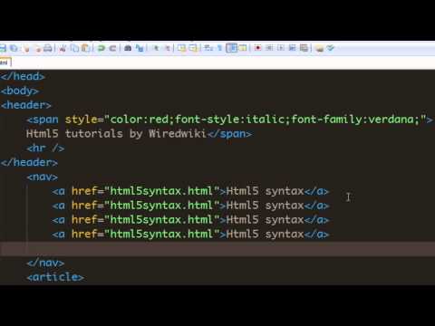 Html 5 tutorial - 10 - Using Nav element.mp4