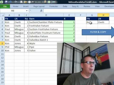 Mr Excel & excelisfun Trick 81: Extract Multiple Records Based on Two Criteria VBA or Formula