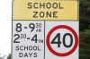 Street signs, school zone.   131820AS66 Picture: AARON SAWALL