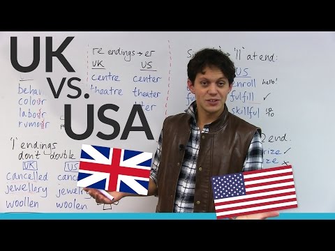 Differences between American & British spelling