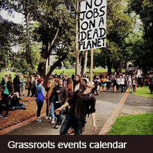 national grassroots environmental events and social justice events calendar for Australia