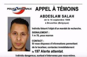 Police issues arrest warrant on Belgian-born suspect Abdeslam Salah. 16 November 2015.