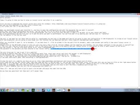 (HD)How to setup an Icecast server and put it on a website(Make a free radio!!)