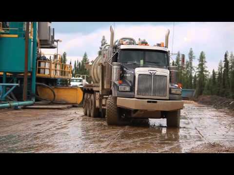 Extracting oil sands for the Keystone XL pipeline