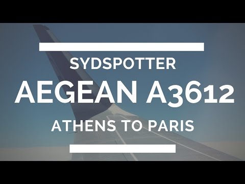 AEGEAN AIRLINES TRIP REPORT ATHENS-PARIS