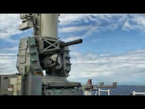 Naval Gatling Gun In Action - The Phalanx CIWS