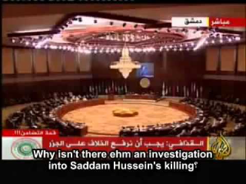 Colonel Muammar Al-Gaddafi foretold the End of Arab nationalism & Unity