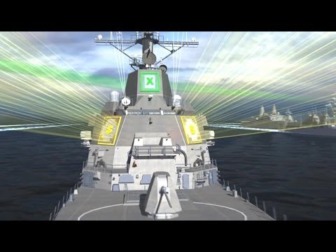 Raytheon - Arleigh Burke-Class Destroyers Air & Missile Defense Radar Combat Simulation [720p]