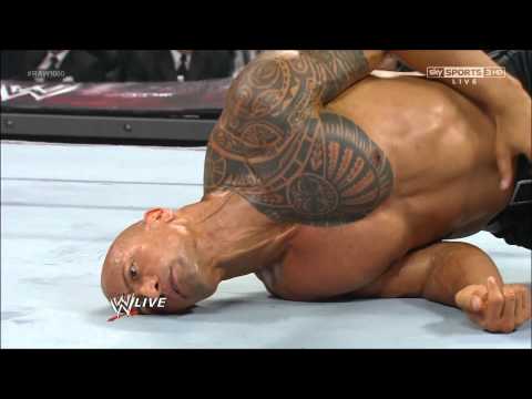 The Rock saves John Cena and gets attacked by CM Punk at 1000th Episode of RAW - 7/23/12