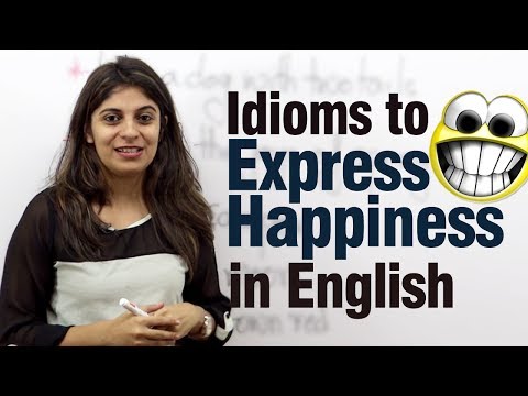 Idioms to express happiness in English -- Free Advance English lesson