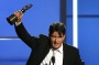 Better days: Actor Charlie Sheen accepts the award for outstanding actor in a television comedy for Two and a Half Men.