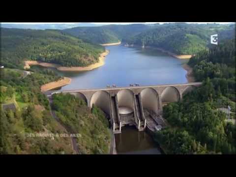 Cantal Vallée de la Truyère ,vidange barrage de sarrans , tréboul ,laussac