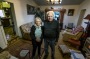 Nadege Morel and Davis Michaud at their Parkville house in April. Their home of more than half a century was acquired for the East West Link.