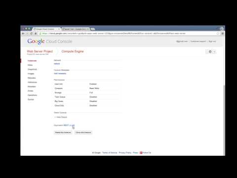 Google Compute Engine - Ten Minute Test Drive: Set Up your own Web Server