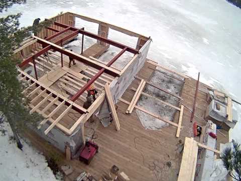 Building a boathouse in Muskoka