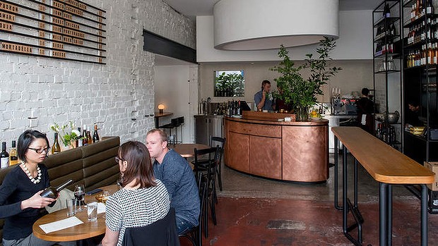 The interior of Marion Wine Bar in Fitzroy.